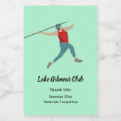 Javelin Voedselcontainer Etiket (Enkel label)