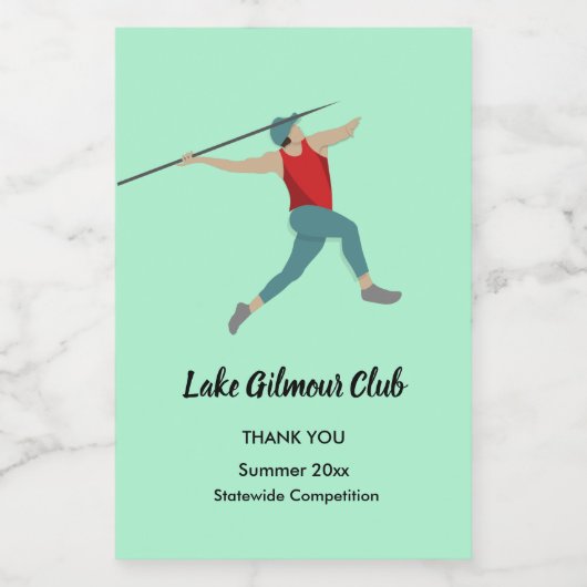 Javelin Voedselcontainer Etiket (Enkel label)