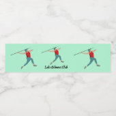 Javelin Waterfles Etiket (Enkel label)