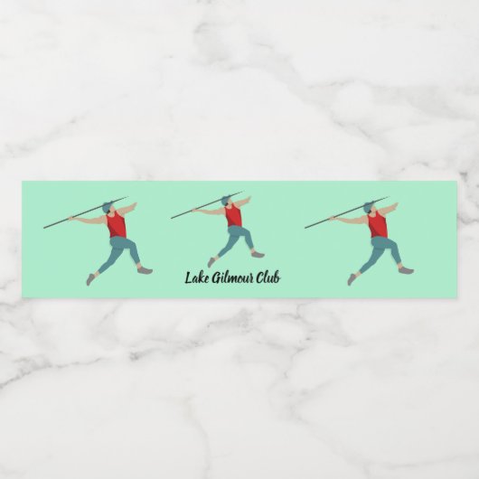 Javelin Waterfles Etiket (Enkel label)