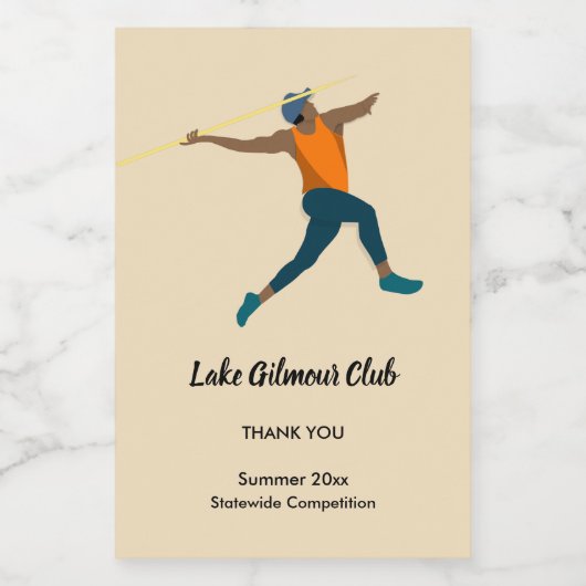 Javelin Wijn Etiket (Enkel label)