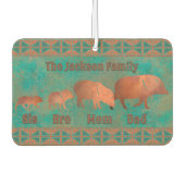 Javelina Family Volledig aanpasbaar ontwerp Luchtverfrisser (Voorkant)