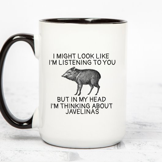 Javelina Mug, Peccary Gifts, Funny Javelina Coffee Mok