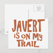 Javert is op mijn spoor briefkaart (Voorkant / Achterkant)