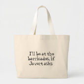 Javert Les Miserables Grote Tote Bag (Voorkant)