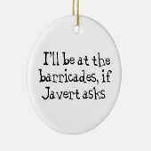 Javert Les Miserables Keramisch Ornament (Rechts)