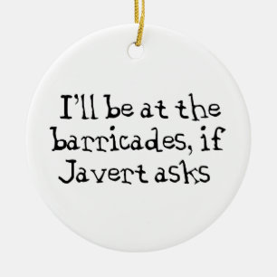 Javert Les Miserables Keramisch Ornament