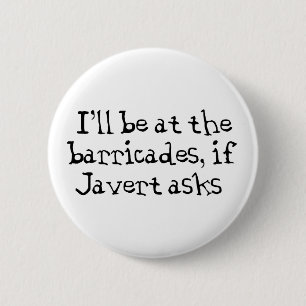 Javert Les Miserables Ronde Button 5,7 Cm