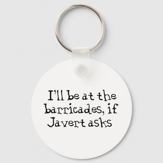 Javert Les Miserables Sleutelhanger (Voorkant)