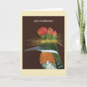 Javier de groene ijsvogel kaart (Voorkant)