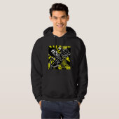Javier Milei AFUERA Punk Rock Hoodie (Voorkant volledig)