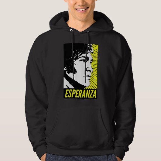 Javier Milei Esperanza Poster Hoodie (Voorkant)