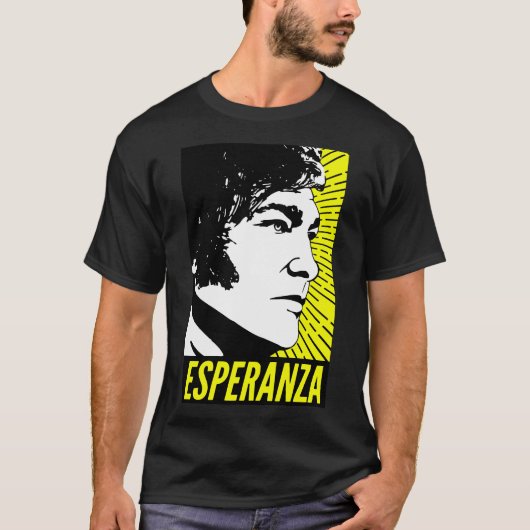 Javier Milei Esperanza Poster T-shirt (Voorkant)