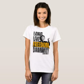 Javier Milei Leve Freedom Dammit! T-shirt (Voorkant volledig)