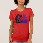 Javier Milei Viva La Libertad Carajo Lion Text T-shirt (Voorkant)