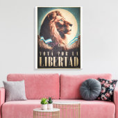 Javier Milei VOTÁ POR LA LIBERTAD Poster Canvas Afdruk (Insitu (Woonkamer))