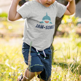 "Jaw-some" haai Kinder Shirts