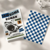 Jaw-Some Shark Birthday Invitation Kaart