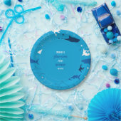 Jaw-some Shark Verjaardagsfeestje Papier Borden Papieren Bordje (Feest)