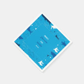 Jaw-some Shark Verjaardagsfeestje Servet (Hoek)