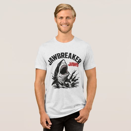 Jawbreaker Jaws Tri-Blend Shirt (Voorkant volledig)