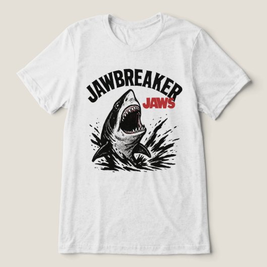 Jawbreaker Jaws Tri-Blend Shirt (Design voorkant)