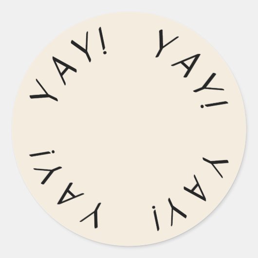 JAWEL! Minimaal eenvoudig ontwerp dank u Sticker (Voorkant)