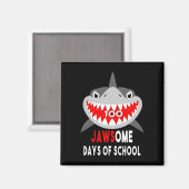 Jawesome 100 dagen School Schattigee Leuke Gift Ou Magneet (Voorkant / Achterkant)