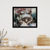 Jawfish met eieren poster (Keuken)