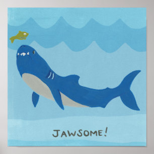 Jawful Shark Poster