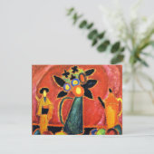 Jawlensky - Japans bloem, kleurrijk schilderij Kaart (Staand voorkant)