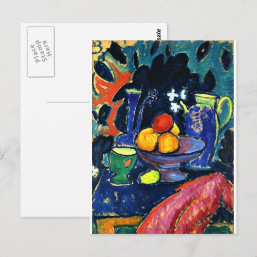 Jawlensky - Stilleven met Jug Briefkaart (Voorkant / Achterkant)