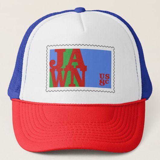 JAWN Philly Stamp 70s Retro LOVE Trucker Pet (Voorkant)