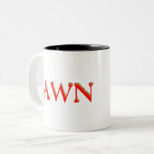 Jawn Tweekleurige Koffiemok (Voorkant links)