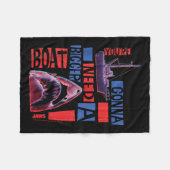 Jaws 2025 heeft een grotere Tanktop nodig Fleece Deken (Voorkant (Horizontaal))