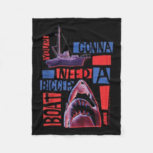 Jaws 2025 heeft een grotere Tanktop nodig Fleece Deken (Voorkant)