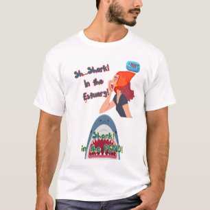 JAWS 50ste haai in de vijver T-shirt