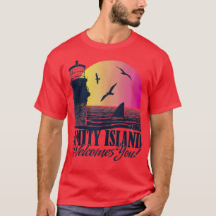 Jaws Amity Island verwelkomt jullie vuurtoren Suns T-shirt