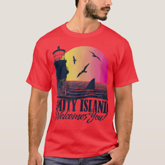 Jaws Amity Island verwelkomt jullie vuurtoren Suns T-shirt