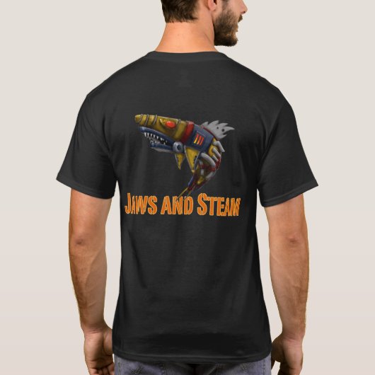 Jaws en Steam T-shirt (Achterkant)