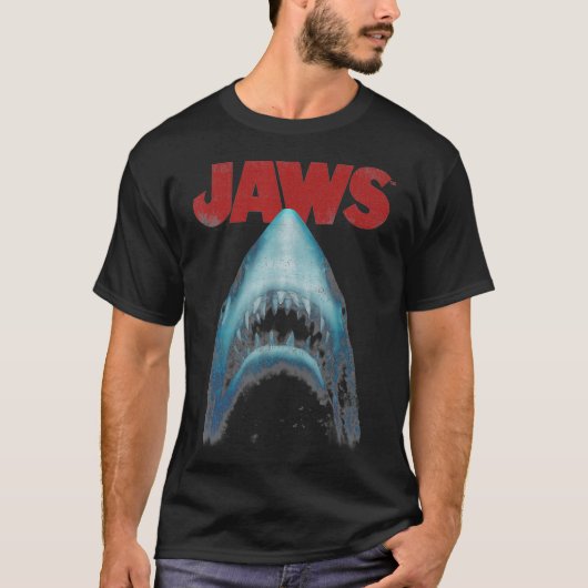 Jaws Film Poster Close-up T-shirt (Voorkant)