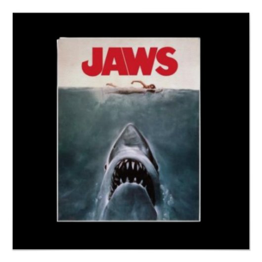 Jaws Film Poster Logo op Vrouwen (Voorkant)