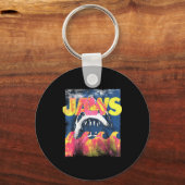 Jaws hittegolf poster  sleutelhanger (Voorkant)