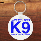 Jaws met poten die de Wetten afdwingen Sleutelhanger (Voorkant)