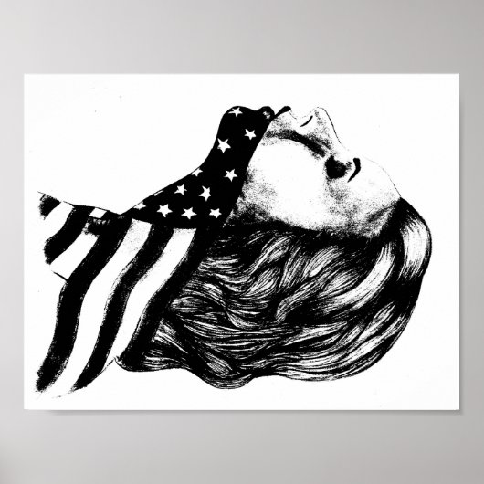 Jaws of Liberty-American Girl Poster (Voorkant)