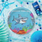 Jawsitive Vibes alleen papieren Borden Papieren Bordje (Feest)