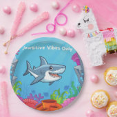 Jawsitive Vibes alleen papieren Borden Papieren Bordje (Feest)