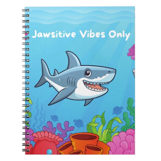 Jawsitive Vibes alleen spiraal Notitieboek (Voorkant)
