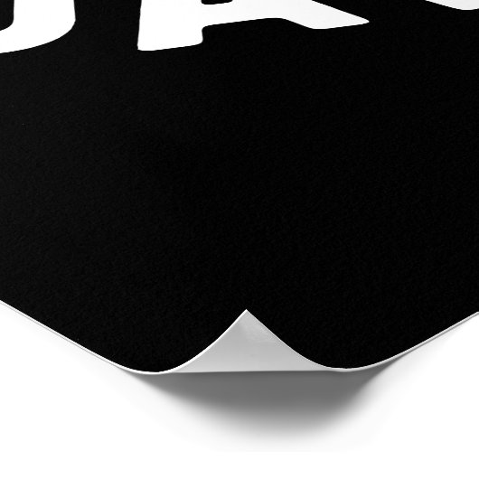 Jawsome Funny Shark Teeth Pun Dark BG Poster (Hoek)