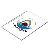 Jawsome Funny Shark Teeth Pun Notitieboek (Linkerzijde)